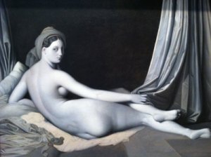 "Grande Odalisque in Grisaille" by Jean-Auguste-Dominique Ingres