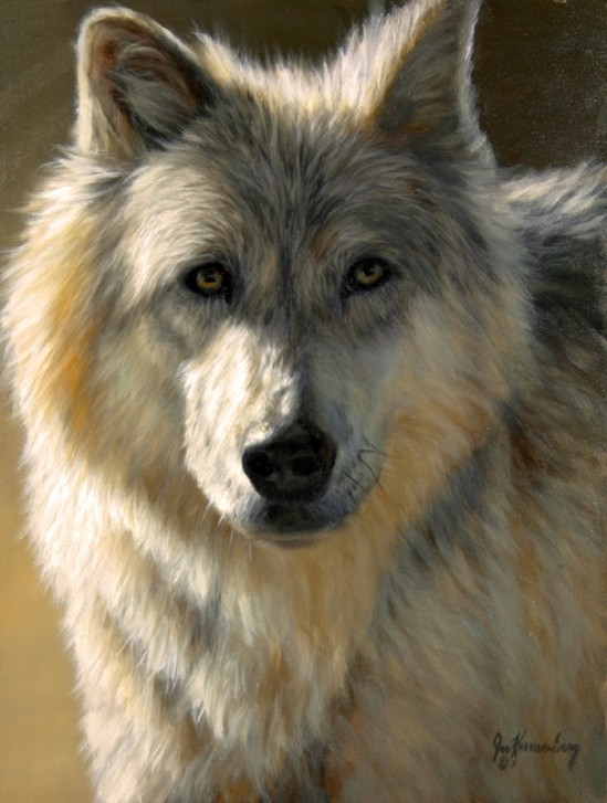 Finished Wolf Portrait